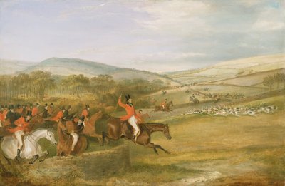 The Berkeley Hunt, Full Cry, 1842 od Francis Calcraft Turner
