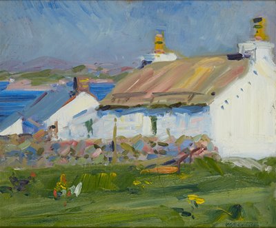 Crofts, Iona (olej na palubě) od Francis Campbell Boileau Cadell