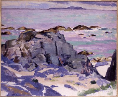 Lunga shora Mořské panny, Iona (olej na plátně) od Francis Campbell Boileau Cadell