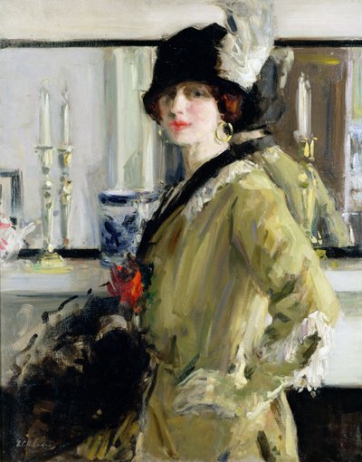 Černý klobouk od Francis Campbell Boileau Cadell