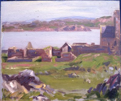 Ruins of Iona Abbey (olej na plátně) od Francis Campbell Boileau Cadell
