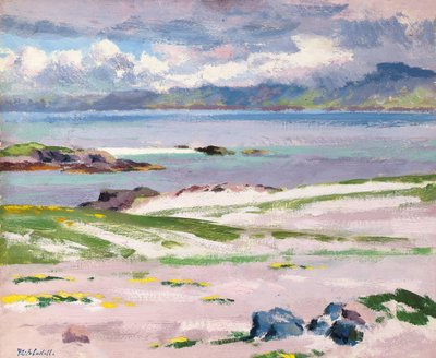 Towards Mull z Choc Ard Anraidh, Iona, kolem roku 1928 (olej na plátně) od Francis Campbell Boileau Cadell
