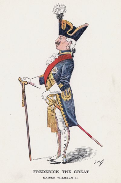 Frederick Veliký, Kaiser Wilhelm II (barevné lito) od Francis Carruthers Gould
