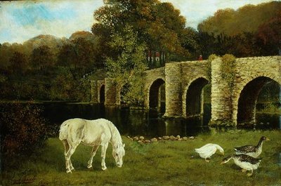 Most přes řeku Stour od Francis Cecil Boult