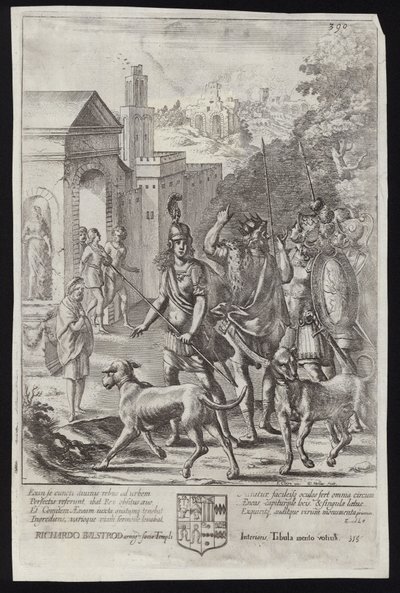 Evander a Aeneas v Palentiu od Francis Cleyn