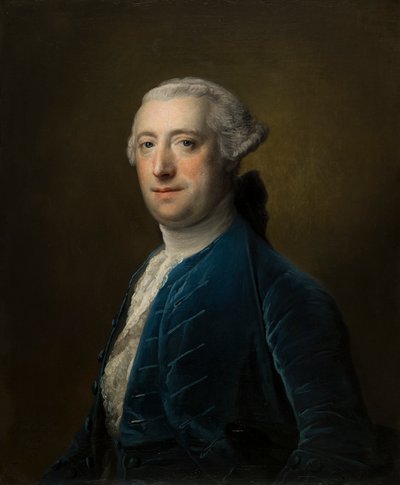 Portrét plukovníka Kinneara, z 50. pěšího pluku, kolem 1746-70 (olej na plátně) od Francis Cotes