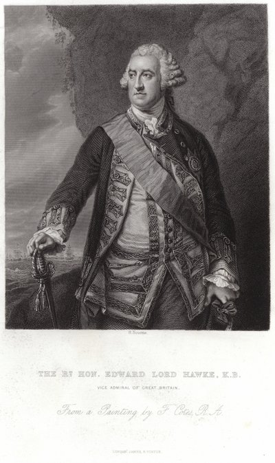 Portrét Edwarda, lorda Hawkea od Francis Cotes