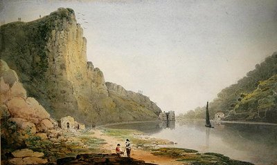 The Avon Gorge (akvarel na papíře) od Francis Danby