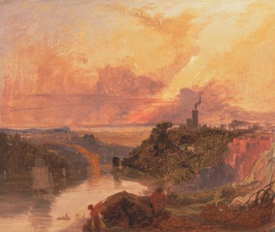 Avon Gorge při západu slunce od Francis Danby