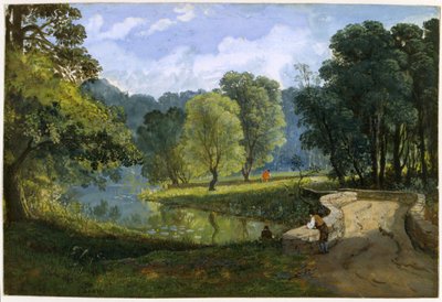 The Frome at Stapleton, kolem roku 1823 (akvarel a tělová barva na papíře) od Francis Danby