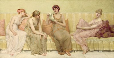 Reading the Story of Oenone, c.1883 od Francis Davis Millet