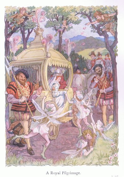 Královská pouť (barevná litografie) od Francis Donkin Bedford