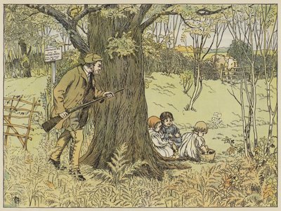Game-Keeper (barevná litografie) od Francis Donkin Bedford