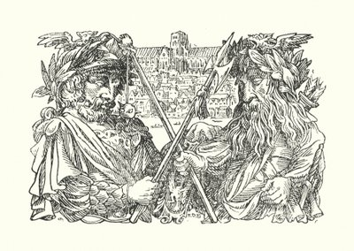 Merrie England: Londýn (litografie) od Francis Donkin Bedford