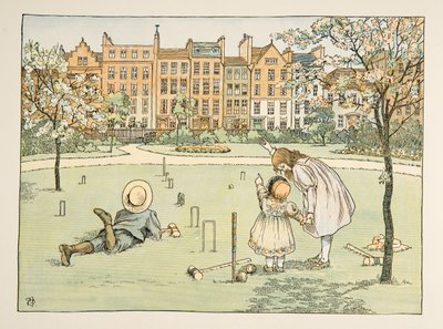 Kominík, z knihy Čtyři a dvacet dělníků, pub. 1900 (barevná litografie) od Francis Donkin Bedford