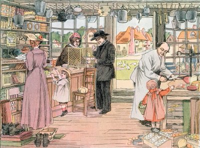Obchod se smíšeným zbožím, 1899. Z knihy obchodů, 1899 od Francis Donkin Bedford