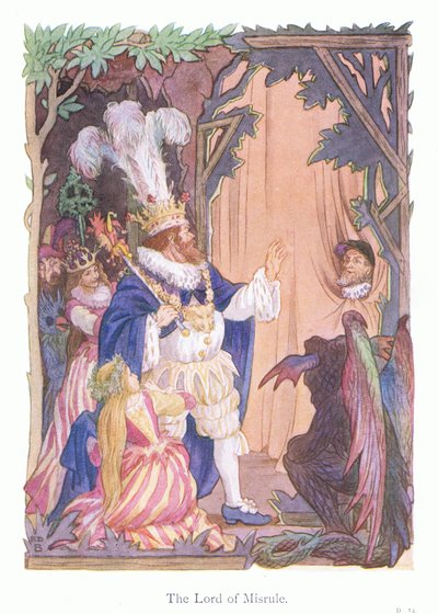 The Lord of Misrule (barevná litografie) od Francis Donkin Bedford