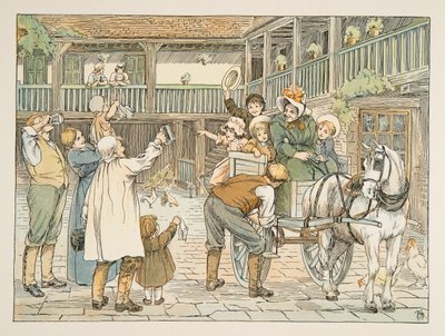 Ostler, z knihy Čtyři a dvacet dříčů, vyd. 1900 (barevná litografie) od Francis Donkin Bedford