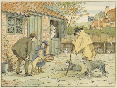 Veterinář (barevná litografie) od Francis Donkin Bedford