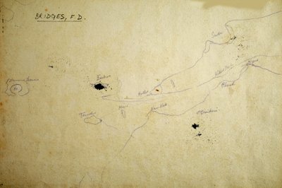 Mapa (tužka a tuš na papíře) od Francis Doveton Bridges