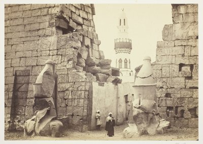 Vstup do Velkého chrámu, Luxor od Francis Frith
