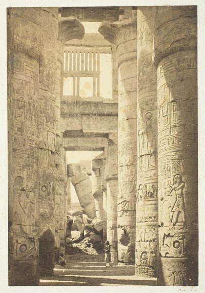 Interiér Sloupového sálu, 1857, tištěno 1862. od Francis Frith