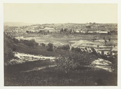 Jeruzalém z Olivové hory, č. 1 od Francis Frith
