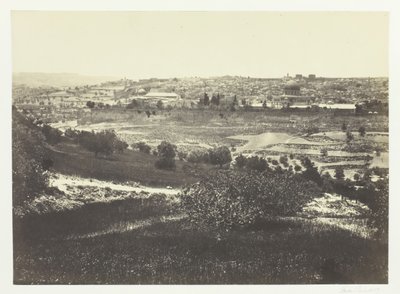 Jeruzalém, z Olivetské hory, č.1, 1857. od Francis Frith