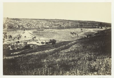 Jeruzalém, z Olivetské hory, č.2, 1857. od Francis Frith