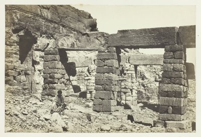 Portico of the Temple of Cerf Hossayn, Nubia, 1857. od Francis Frith