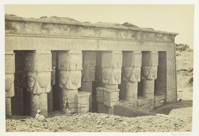 Portico of the Temple of Dendera, 1857. od Francis Frith