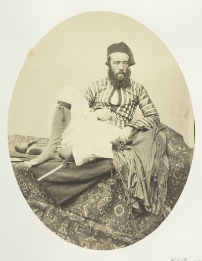 Portrét, turecký letní kostým od Francis Frith