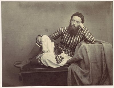 Portrét, turecký letní kroj od Francis Frith