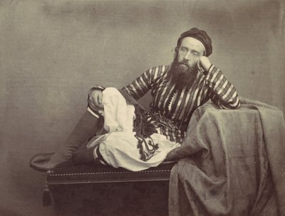 Portrét, turecký letní kostým, 1857. od Francis Frith