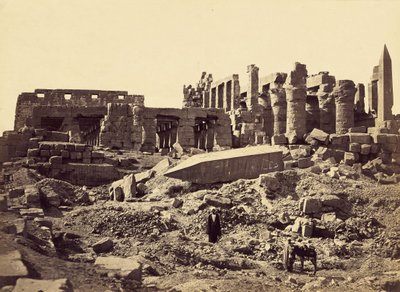Chrám El-Karnak, od jihovýchodu od Francis Frith