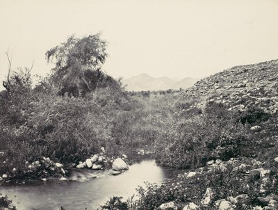 Fontána Jerico a pravděpodobné místo města, ca. 1857. od Francis Frith