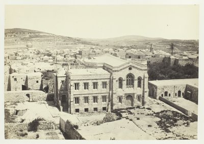 Nový anglický kostel z Hippicovy věže, Jeruzalém, 1857. od Francis Frith