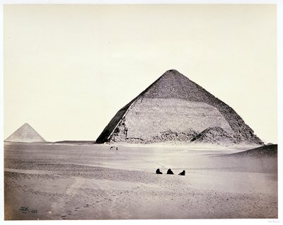 Pyramidy v Dahšúru od jihozápadu od Francis Frith