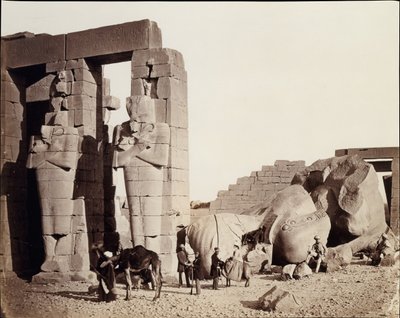 Rameseum El-Kurneh, Théby, 1857. od Francis Frith