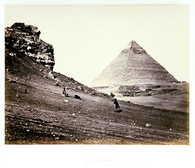 Druhá pyramida, z jihovýchodu od Francis Frith