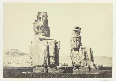 Memnonovy sochy, Thébská pláň od Francis Frith