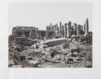 Chrám El-Karnak, z jihovýchodu od Francis Frith