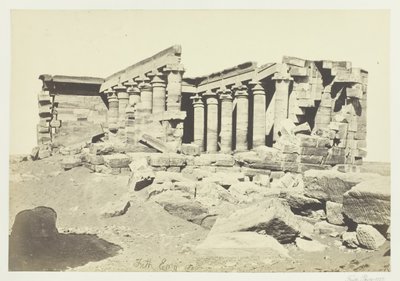 Chrám Maharaka, Núbie, 1857. od Francis Frith