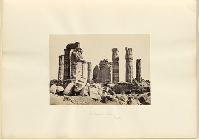 Chrám Soleb, Etiopie od Francis Frith