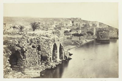 Město a jezero Tiberius od jihu od Francis Frith