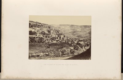 Vesnice Siloam a údolí Kidron. od Francis Frith