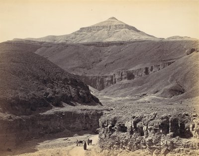 Údolí králů, Théby, ca. 1857, tištěná 70. léta 19. století. od Francis Frith