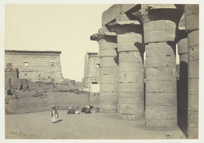 Pohled na Luxor, 1857. od Francis Frith