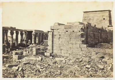 Pohled na ostrov Philae od Francis Frith