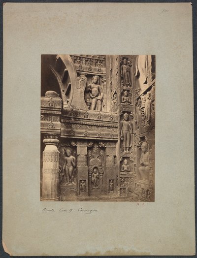 Jeskyně Ajinta č. 19, 1850-1870. od Francis Frith and Co.